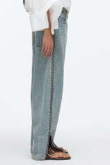 Washed Indigo Curve Denim Petite Pant with Zippers | 3.1 Phillip Lim