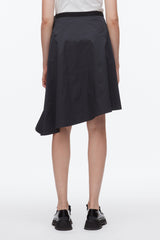Midnight Ripstop Asymmetric Skirt with Ruching | 3.1 Phillip Lim