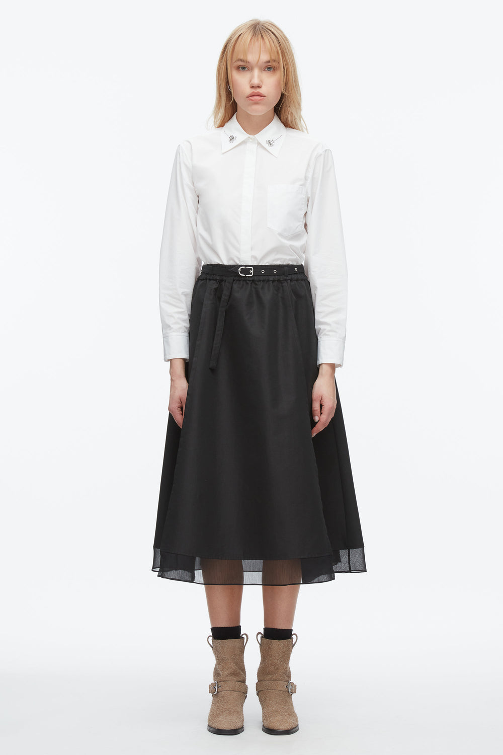 Black Belted Midi Skirt | 3.1 Phillip Lim