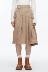 Praline Multi Pleated Zip Utility Skirt | 3.1 Phillip Lim