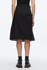 Black Multi Pleated Zip Utility Skirt | 3.1 Phillip Lim