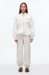 Ivory Ripstop Ruched Jacket | 3.1 Phillip Lim