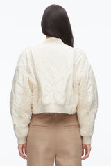 Parchment Multi Cropped Sherpa Combo Bomber | 3.1 Phillip Lim