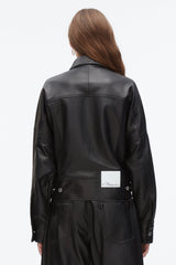 Black Leather Boxy Jacket | 3.1 Phillip Lim