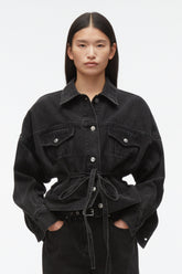Washed Blk Black Denim Boxy Jacket | Phillip Lim Women’s Outerwear | 3.1 Phillip Lim