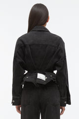 Washed Blk Black Denim Boxy Jacket | Phillip Lim Women’s Outerwear | 3.1 Phillip Lim