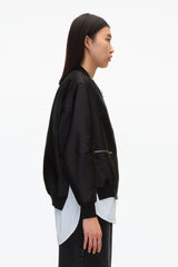 Black Black Layered Bomber Jacket | Exclusive Phillip Lim Outerwear | 3.1 Phillip Lim