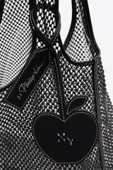 Black Embellished Mesh Market Tote | 3.1 Phillip Lim