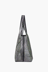 Black Crystal Embellished Mesh Market Tote | 3.1 Phillip Lim