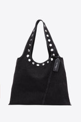 Washed Blk Denim Market Tote with Studs | 3.1 Phillip Lim