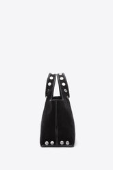 Washed Blk Denim Mini Market Tote with Studs | 3.1 Phillip Lim
