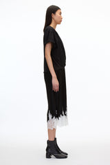Black-White Multi Draped T-Shirt Slip Combo Dress | 3.1 Phillip Lim
