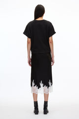 Black-White Multi Draped T-Shirt Slip Combo Dress | 3.1 Phillip Lim