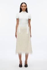 Ivory Compact Rib Tulip Top | 3.1 Phillip Lim