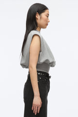 Grey Melange Sleeveless French Terry Top | 3.1 Phillip Lim