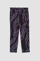 Midnight-White Printed Single Pleat Tapered Trouser | 3.1 Phillip Lim