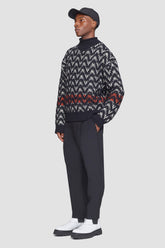 Cream Multi Chevron Jacquard Pullover | 3.1 Phillip Lim