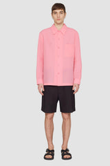 Pink/Red Long Sleeve Convertible Collar Sheer Shirt | 3.1 Phillip Lim