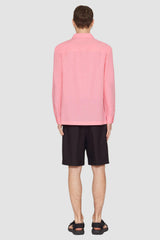 Pink/Red Long Sleeve Convertible Collar Sheer Shirt | 3.1 Phillip Lim