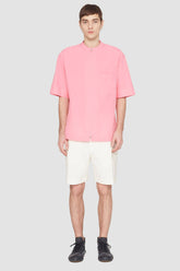 Pink/Red Short Sleeve Zip-Front Shirt | 3.1 Phillip Lim