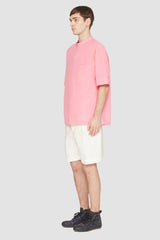 Pink/Red Short Sleeve Zip-Front Shirt | 3.1 Phillip Lim