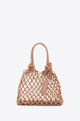 Ivory-Camel Faux Fur Macrame Mini Sac | 3.1 Phillip Lim