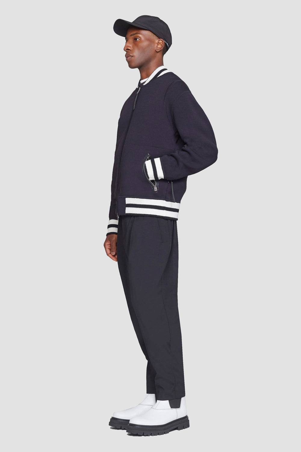 Midnight Multi Reversible Knit Varsity Jacket | 3.1 Phillip Lim
