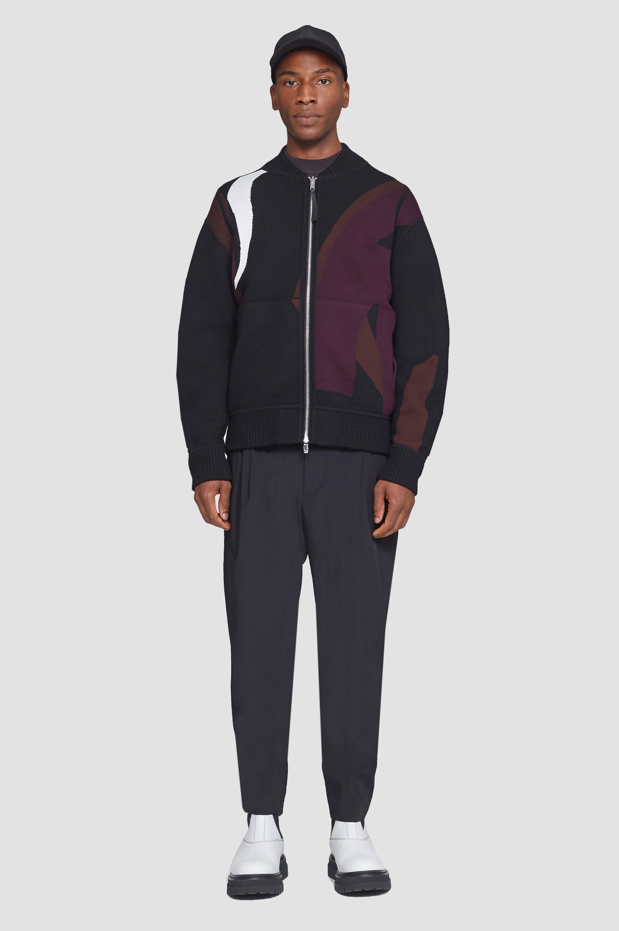 Midnight Multi Reversible Knit Varsity Jacket | 3.1 Phillip Lim