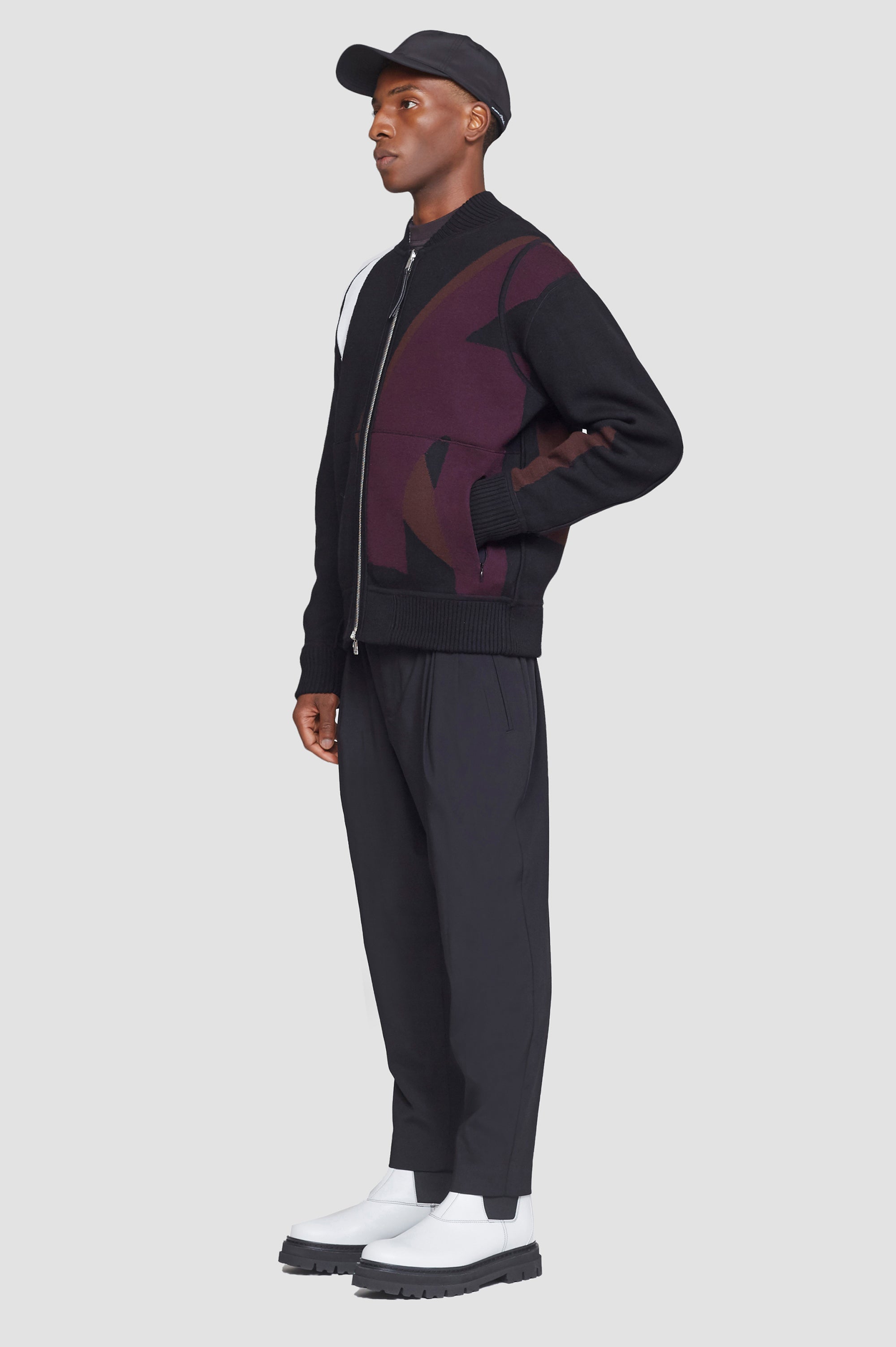 Midnight Multi Reversible Knit Varsity Jacket | 3.1 Phillip Lim