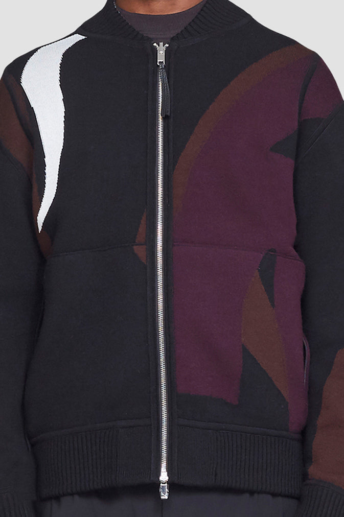 Midnight Multi Reversible Knit Varsity Jacket | 3.1 Phillip Lim