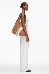 Brown Raffia Fringe Market Tote | 3.1 Phillip Lim