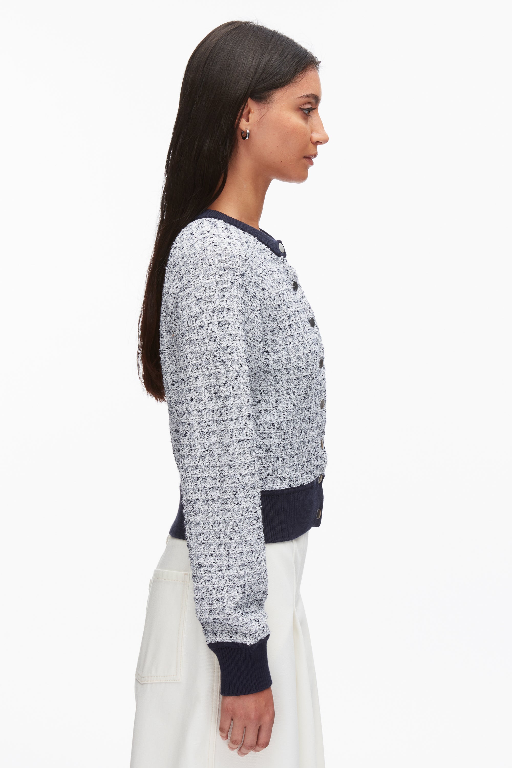 Midnight Multi Crew Neck Raglan Cardigan | 3.1 Phillip Lim