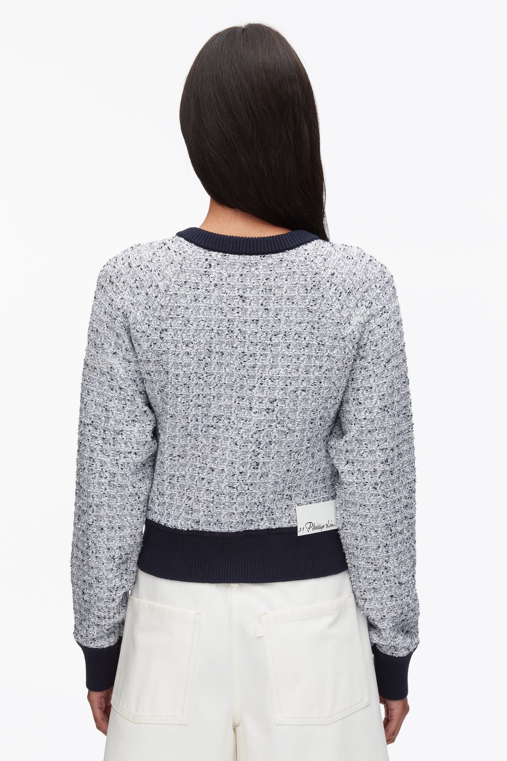 Midnight Multi Crew Neck Raglan Cardigan | 3.1 Phillip Lim