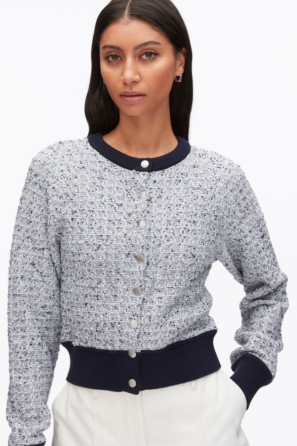 Midnight Multi Crew Neck Raglan Cardigan | 3.1 Phillip Lim