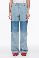 Light Blue Ghost Patch Straight Leg Denim Pants | 3.1 Phillip Lim