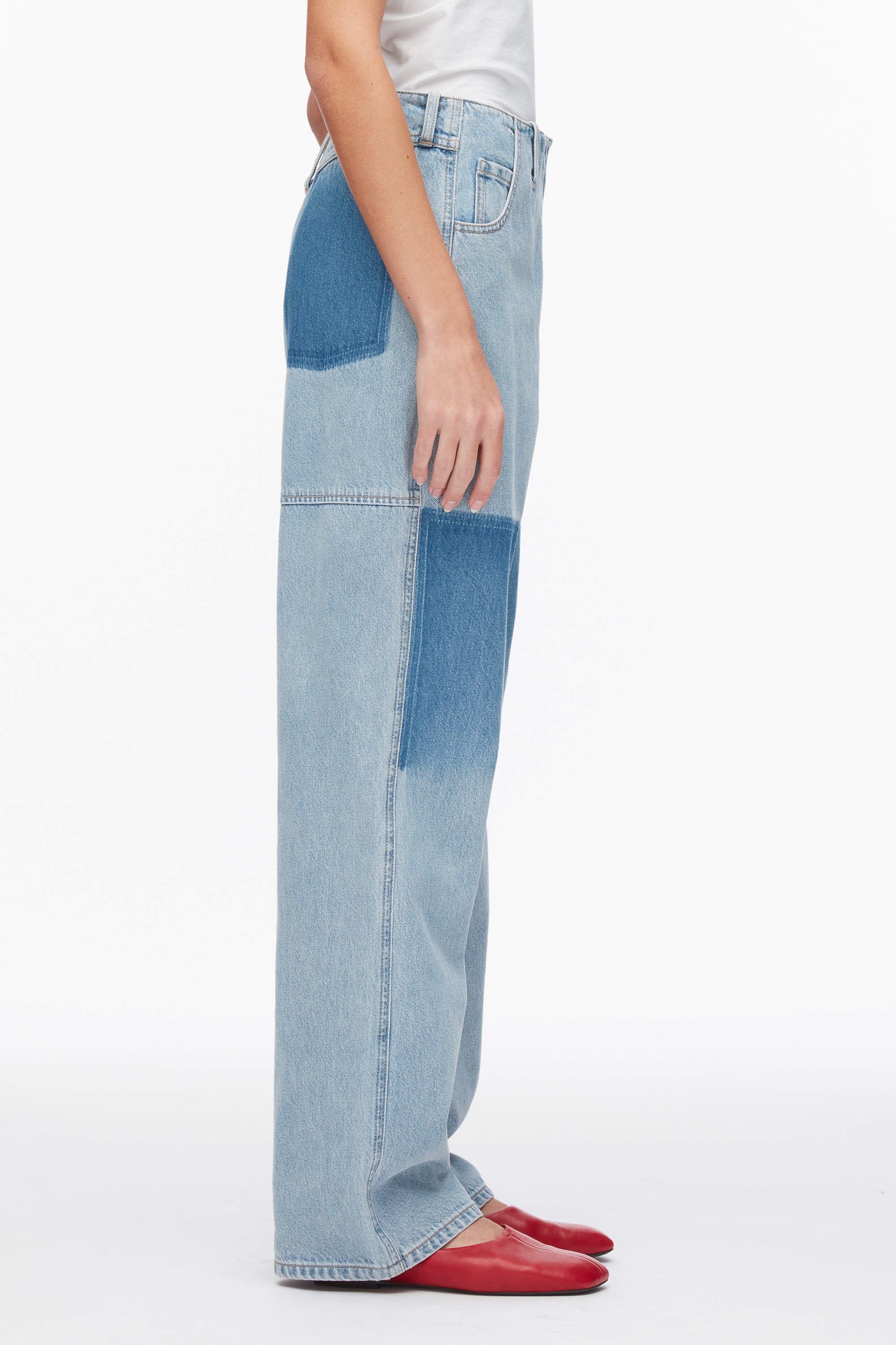 Light Blue Ghost Patch Straight Leg Denim Pants | 3.1 Phillip Lim