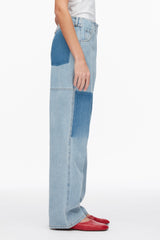 Light Blue Ghost Patch Straight Leg Denim Pants | 3.1 Phillip Lim
