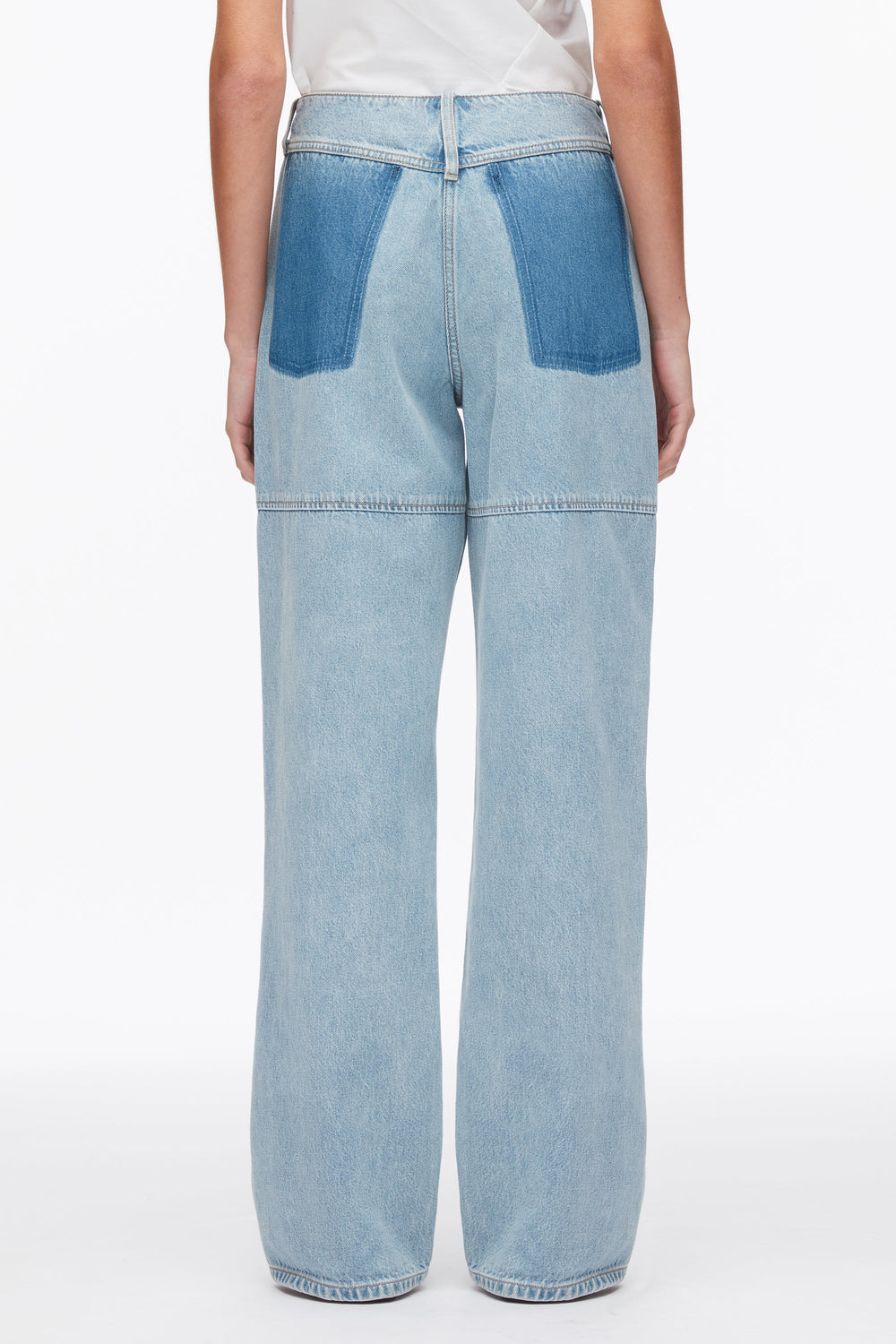 Light Blue Ghost Patch Straight Leg Denim Pants | 3.1 Phillip Lim