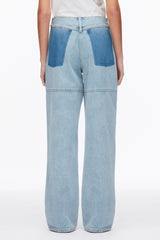 Light Blue Ghost Patch Straight Leg Denim Pants | 3.1 Phillip Lim