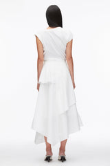 White Layered Skirt with Floral Appliqué | 3.1 Phillip Lim