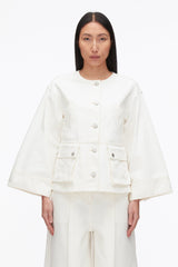 Tofu Collarless Trapeze Denim Jacket | 3.1 Phillip Lim