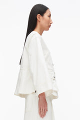 Tofu Collarless Trapeze Denim Jacket | 3.1 Phillip Lim