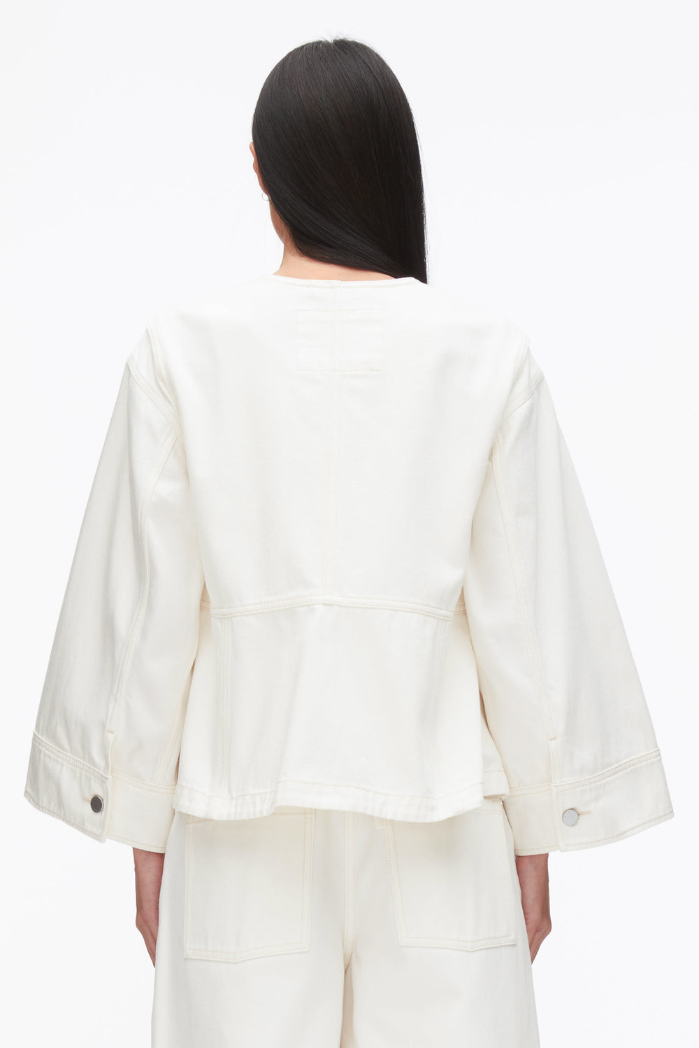 Tofu Collarless Trapeze Denim Jacket | 3.1 Phillip Lim
