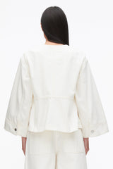 Tofu Collarless Trapeze Denim Jacket | 3.1 Phillip Lim