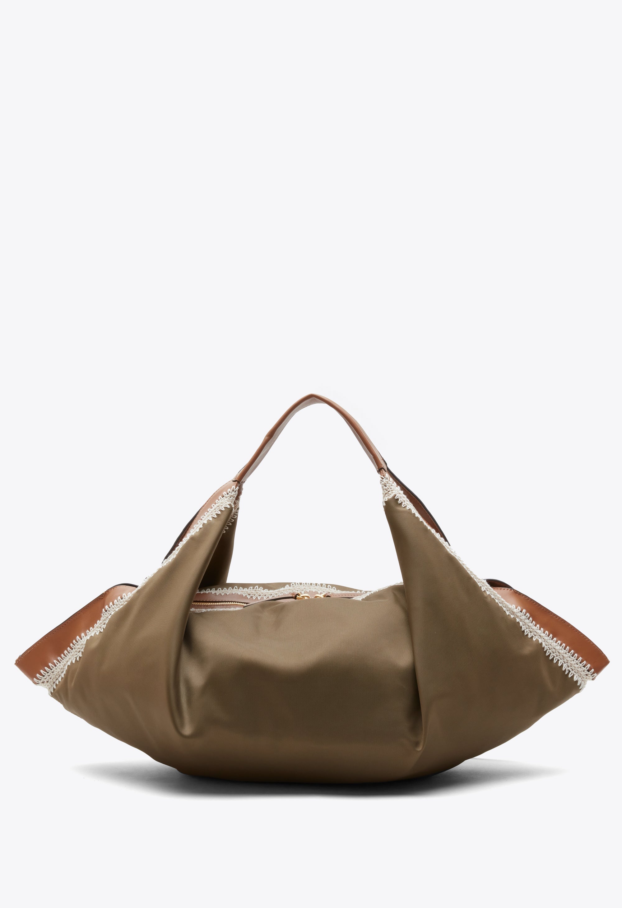 Mushroom Nylon Luna Large Bag with Contrast Stitch | 3.1 Phillip Lim
