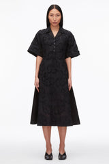Black Embroidered Midi Shirt Dress | 3.1 Phillip Lim