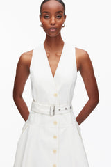 Tofu Patchwork Sleeveless Belted Utility Dress | 3.1 Phillip Lim