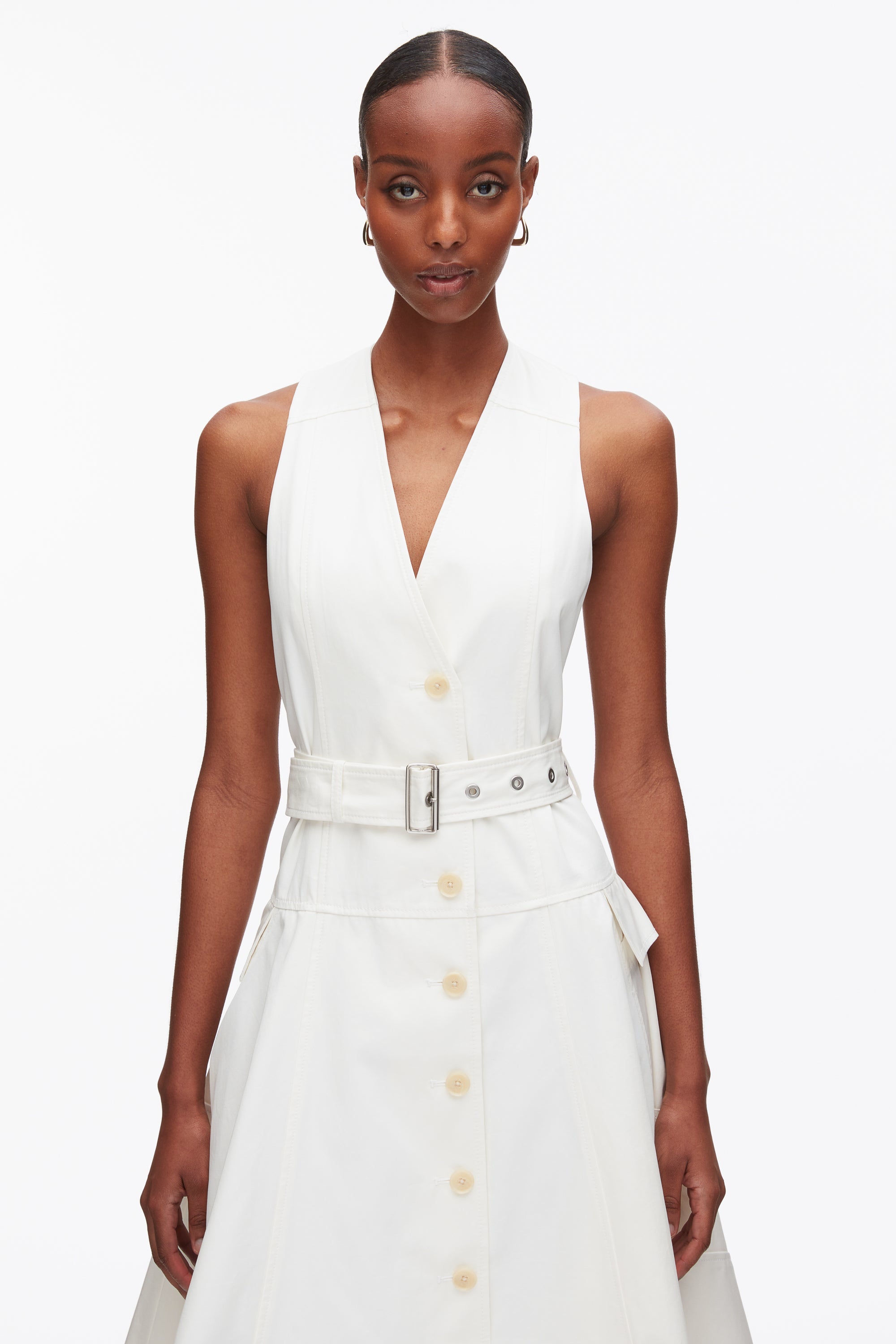 Tofu Patchwork Sleeveless Belted Utility Dress | 3.1 Phillip Lim
