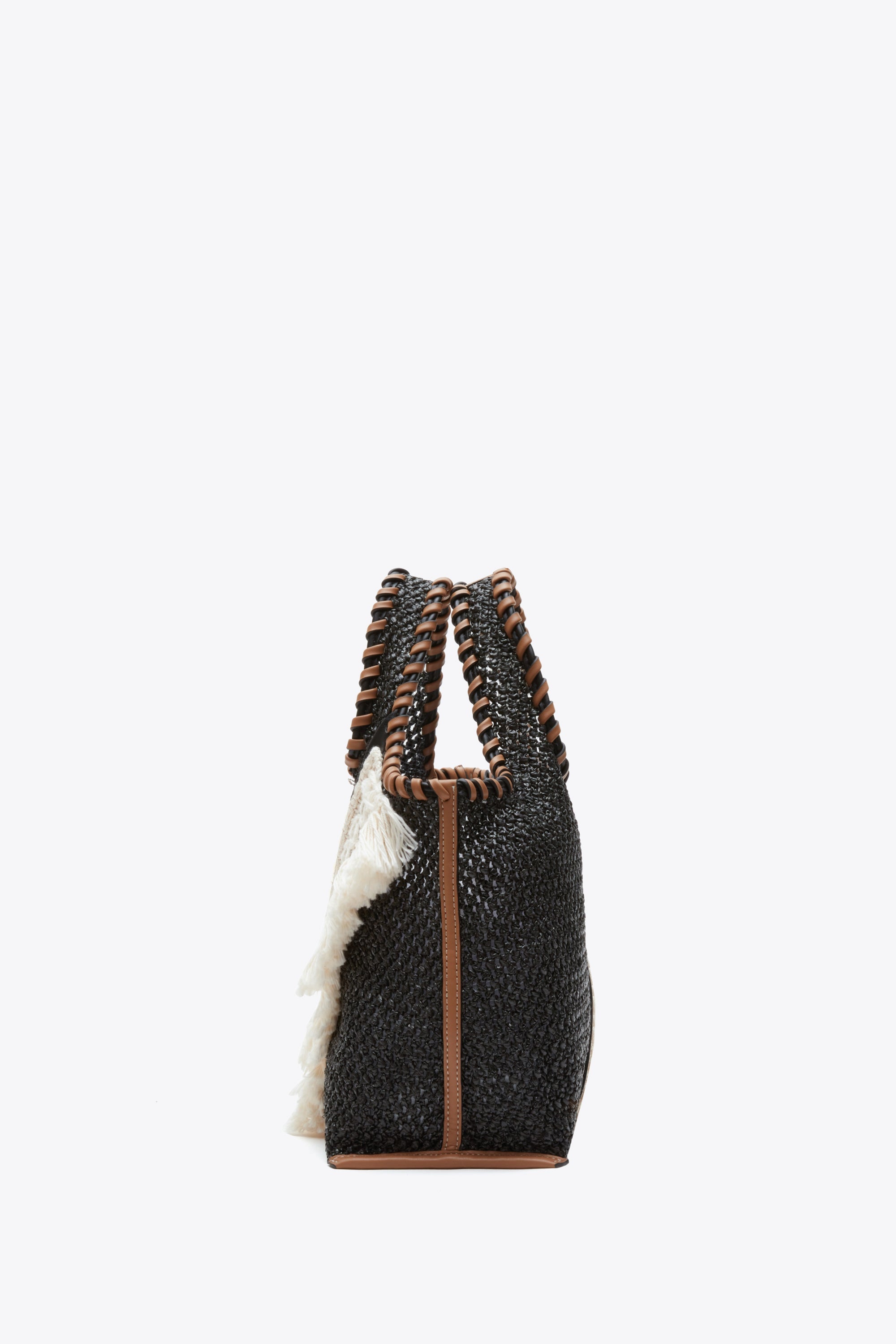 Black Raffia Fringe Mini Market Tote | 3.1 Phillip Lim
