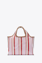 Blue-Pink Multi Dual Stripe Mini Market Tote | 3.1 Phillip Lim